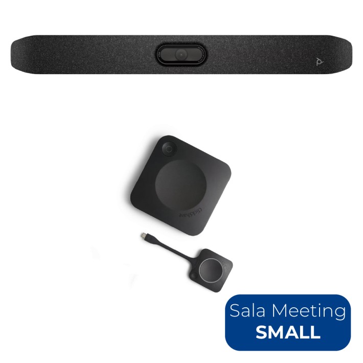 Bundle per Sale Meeting di Piccole Dimensioni - con Soundbar con Webcam Poly Studio V12 e BarcoClickShare CX-20