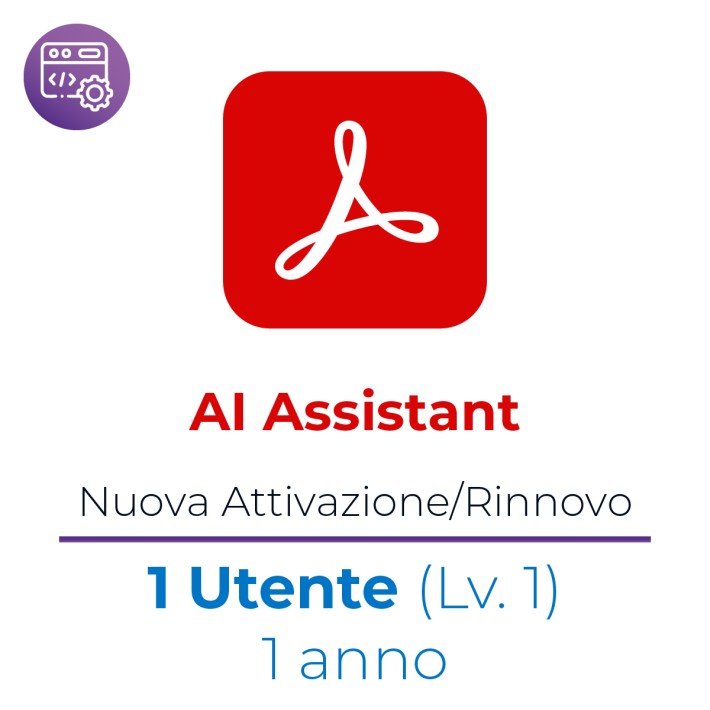 AI Assistant for teams Win/Mac Multi Lingue (Ita) - New/Rnw - VIP MP GOV - 1 Utente - Liv 1 - 1 Anno