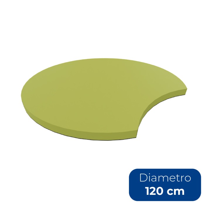 Materasso Incastro - Dimensioni Ø 120 cm - Colore Verde (VARG1003)