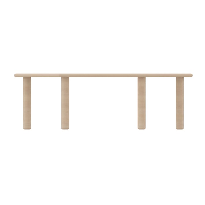 Tavolo Esagonale Infanzia - Dimensioni 128 x 111 x 53 cm - Colore Piano Latte