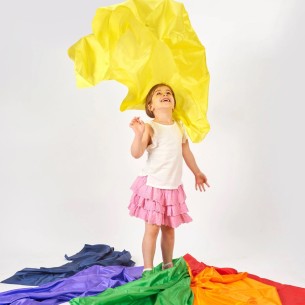 Set Tessuti per Esperienza Sensoriale - Modello Rainbow Habutae 2