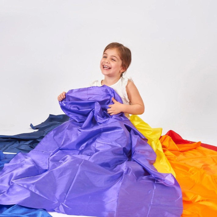 Set Tessuti per Esperienza Sensoriale - Modello Rainbow Habutae
