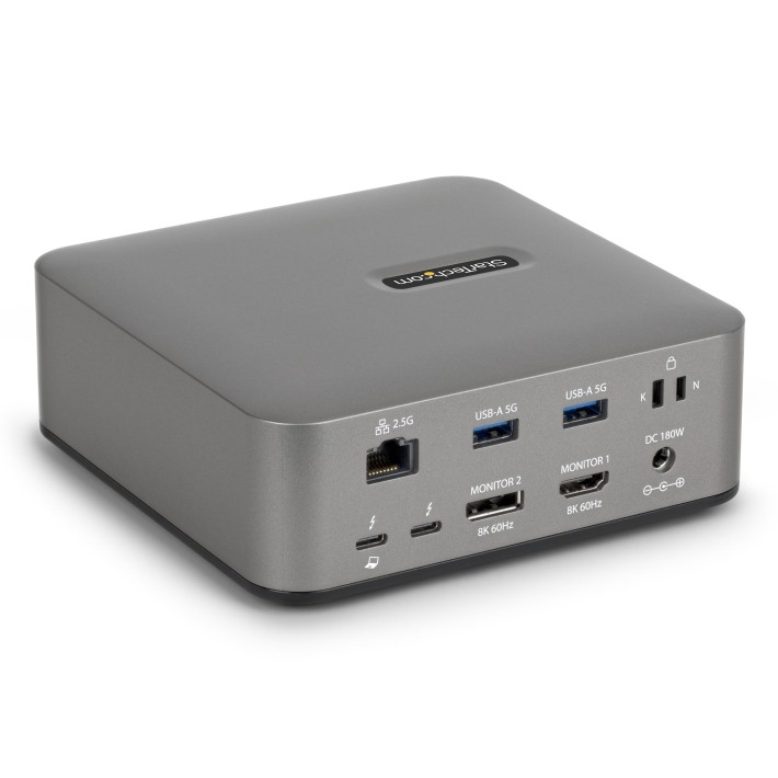 StarTech.com Docking Station Thunderbolt 5 Universale, Hub Multi-Display, 8K 60Hz o 4K 144Hz, Potenza di Banda 120Gbps, PD