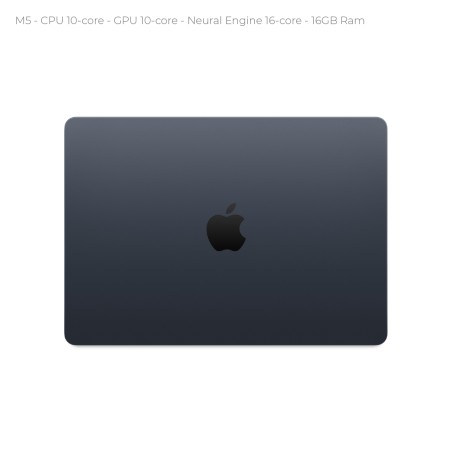 Notebook 15.3" - Apple MacBook Air - M5 CPU 10‑core  GPU 10‑core - Ram 16GB - SSD 512GB - MacOs Tahoe - Midnight