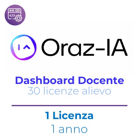 Orazi-IA EDU + Dashboard Docente - 30 Utenze Allievo + 1 Docente - 2 Anni