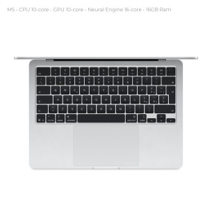 Notebook 13.6" - Apple MacBook Air - M5 CPU 10‑core  GPU 10‑core - Ram 16GB - SSD 1TB - MacOs Tahoe - Silver 2
