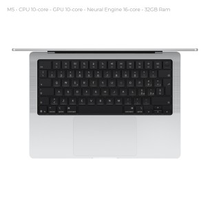 Notebook 14" - Apple MacBook Pro - M5 CPU 10‑core GPU 10‑core - Ram 32GB - SSD 1TB - MacOS Tahoe - Silver 2