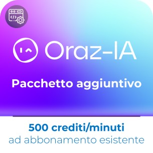Oraz-IA EDU Pacchetto aggiuntivo da 500 crediti/minuti ad abbonamento esistente
