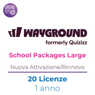 Wayground ( ex Quizizz) School Packages Licenza Medium -  Nuova Attivazione / Rinnovo - 20 Docenti - 1 Anno