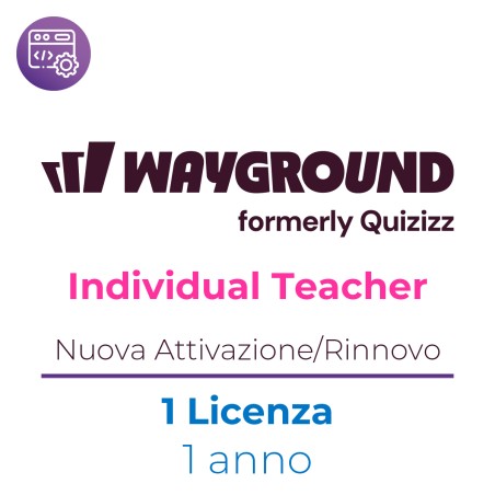 Wayground ( ex Quizizz) Individual Licenza Teacher - Nuova Attivazione / Rinnovo - 1 Docente - 1 Anno