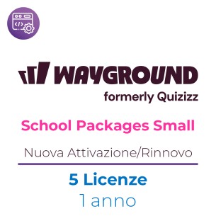 Wayground ( ex Quizizz) School Packages Licenza Small -  Nuova Attivazione / Rinnovo - 5 Docenti - 1 Anno