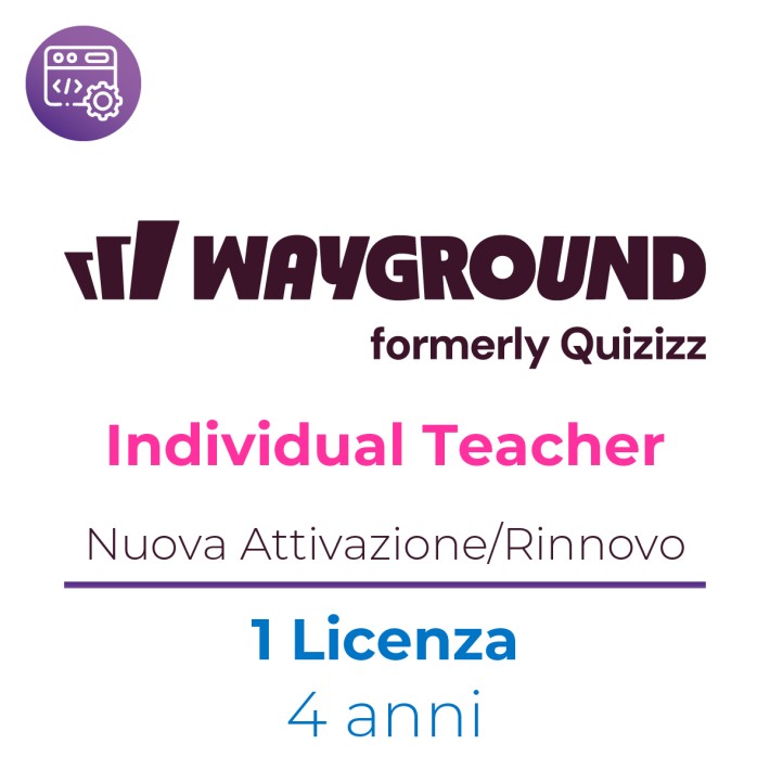 Wayground ( ex Quizizz) Individual Licenza Teacher Promo Carta Docente - Nuova Attivazione / Rinnovo - 1 Docente - 4 Anni