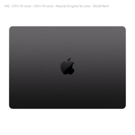 Notebook 14" - Apple MacBook Pro - M5 CPU 10‑core GPU 10‑core - Ram 16GB - SSD 1TB - MacOS Tahoe - Space Black