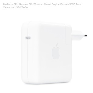 Notebook 16" - Apple MacBook Pro - M4 Max CPU 14-core - GPU 32-core - Ram 36GB - SSD 1TB - MacOS Tahoe - Silver 2