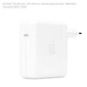 Notebook 16" - Apple MacBook Pro - M4 Max CPU 16-core - GPU 40-core - Ram 48GB - SSD 1TB - MacOS Tahoe - Silver 2