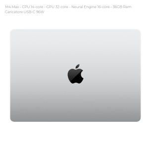 Notebook 14" - Apple MacBook Pro - M5 CPU 14-core - GPU 32-core - Ram 36GB - SSD 1TB - MacOS Tahoe - Silver