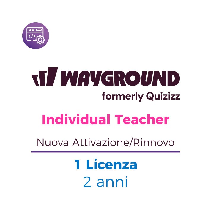 Wayground ( ex Quizizz) Individual Licenza Teacher - Nuova Attivazione / Rinnovo - 1 Docente - 2 Anni