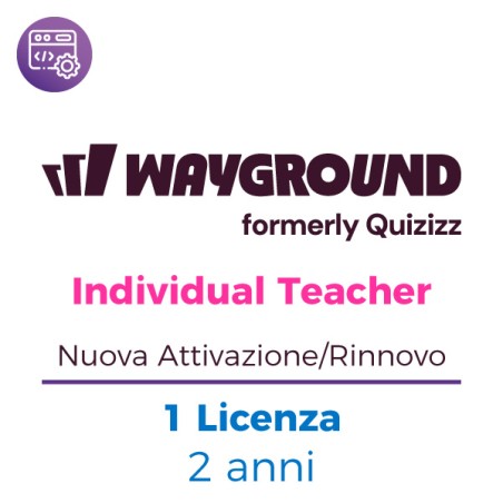 Wayground ( ex Quizizz) Individual Licenza Teacher - Nuova Attivazione / Rinnovo - 1 Docente - 2 Anni