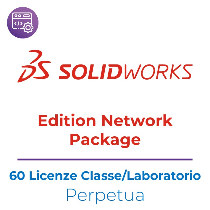 SOLIDWORKS EDU Edition Network Package - Pacchetto con 60 Utenti Classe/Laboratorio (+60 licenze da usare a casa ) - Main 3 Anni