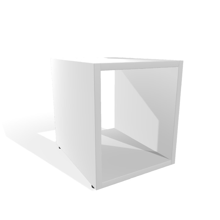 Panca Edera Base Rettangolare - Dimensioni 36,5 x 45 x 42 cm - Colore Bianco