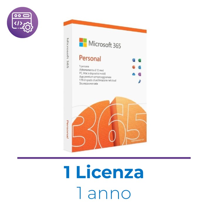 Microsoft 365 Personal ESD - Software elettronico in Download con Chiave di Attivazione per Privati - 1 Utente - 1 Anno