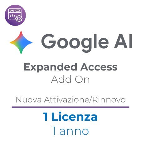 Google AI Expanded Access Add On - 1 Utente - Nuova Attivazione 1 Anno