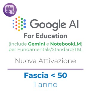 Google AI Pro for Education (include Gemini e NotebookLM) - NEW - Fascia 1-49