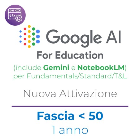 Google AI Pro for Education (include Gemini e NotebookLM) - NEW - Fascia 1-49