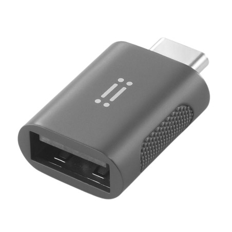 Aiino Crumb Adattatore da USB-C a USB-A portatile - grigio siderale