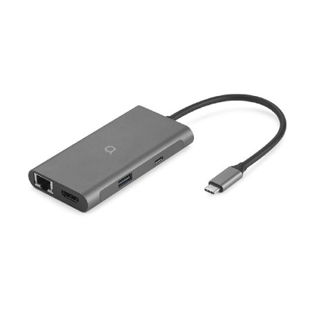 Aiino Cluster Hub 7 in 1 per MacBook e iPad - 2xUSB3.2 -HDMI - Gigabit  Ethernet - USB-C PD100W - lettore Micro SD