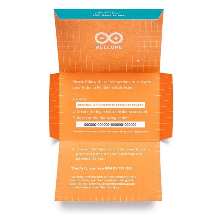 Arduino Certification Fundamentals Bulk 1 Code for Arduino Starter Kit