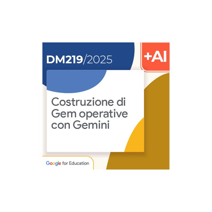 Costruzione di Gem operative con Gemini 2h Formazione on line