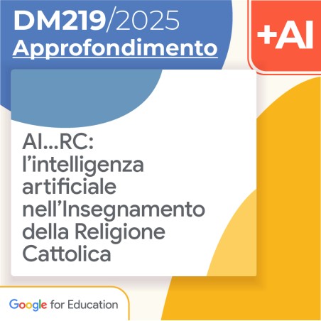 AI…RC: l’intelligenza artificiale nell’Insegnamento della Religione Cattolica 10h Formazione on line