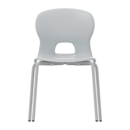 Sedia Gelso con 4 Gambe - Altezza Seduta 43 cm - Colore Scocca Grigio Chiaro - Colore Struttura Grigio