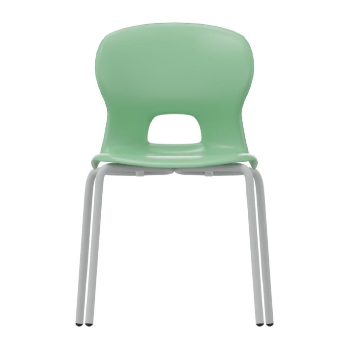 Sedia Gelso con 4 Gambe - Altezza Seduta 46 cm - Colore Scocca Blu - Colore Struttura Verde Acqua