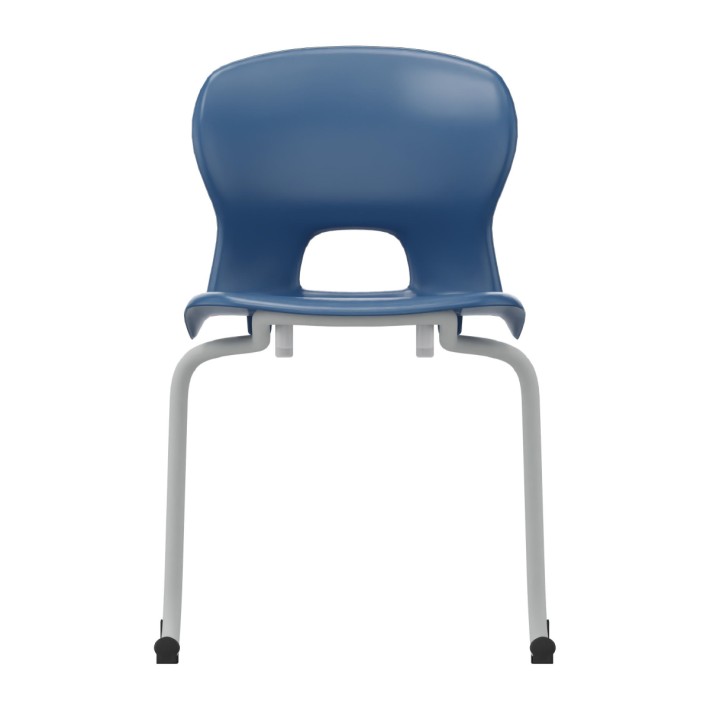 Sedia Gelso Cantilever - Altezza Seduta 46,5 cm - Colore Scocca Blu - Colore Struttura Grigio