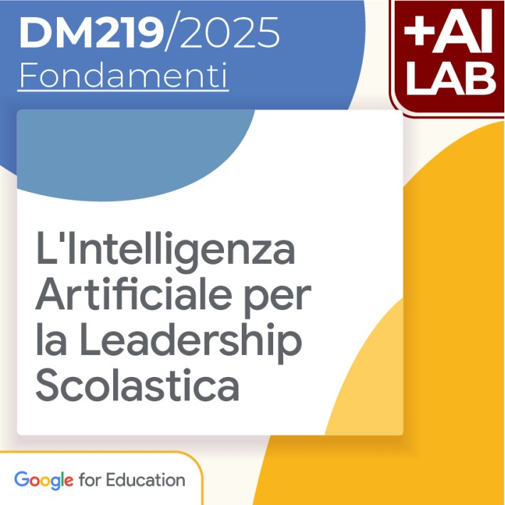 L'Intelligenza Artificiale per la Leadership Scolastica 12h Lab in presenza