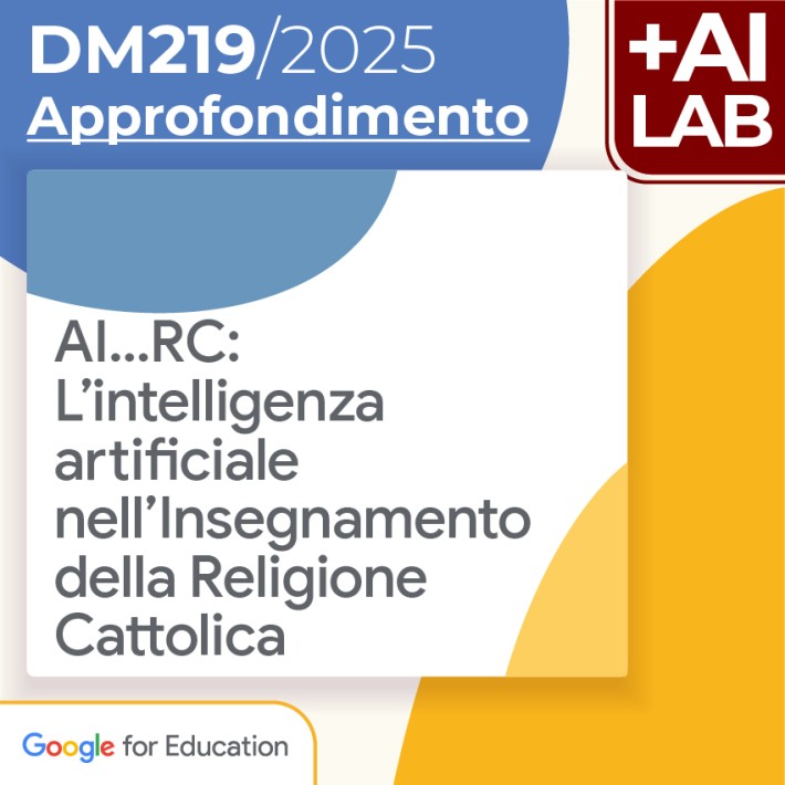 AI…RC: L’intelligenza artificiale nell’Insegnamento della Religione Cattolica 15h Lab in presenza