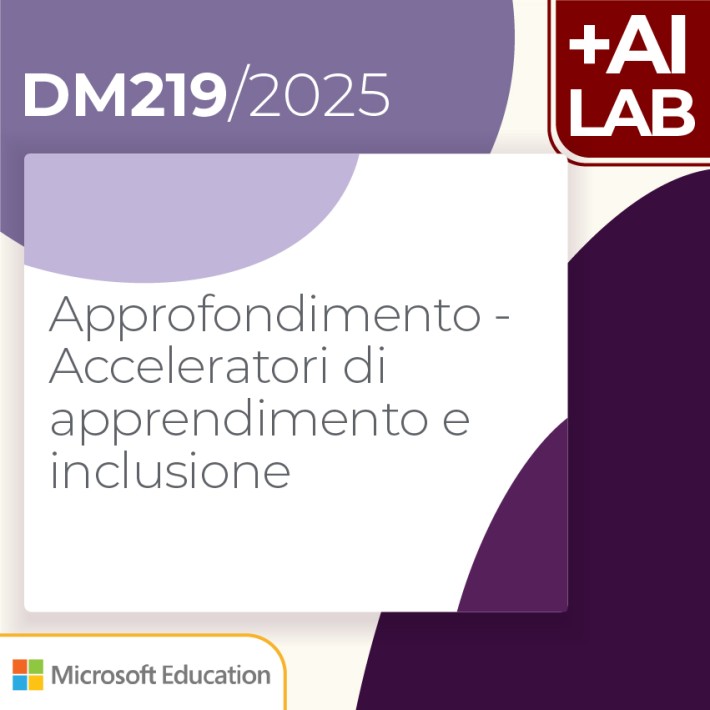 Approfondimento – Acceleratori di apprendimento e inclusione 4h Lab in presenza