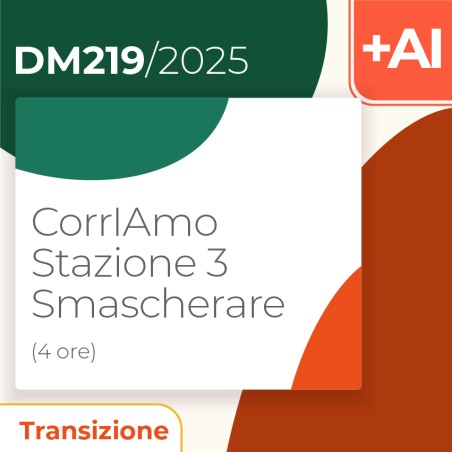 CorrIAmo Stazione 3 – Smascherare 4h Formazione on line