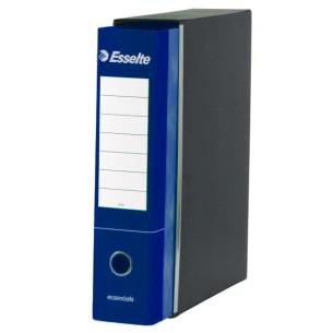 Esselte Registratori in cartone con custodia ESSENTIALS - F.to Commerciale - Dorso 8 cm