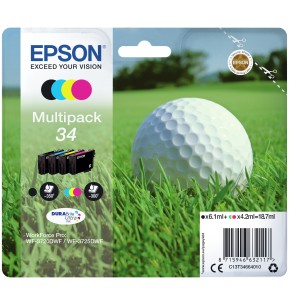 Epson Golf ball Multipack 4 colori DURABrite Ultra Pallina da golf 34