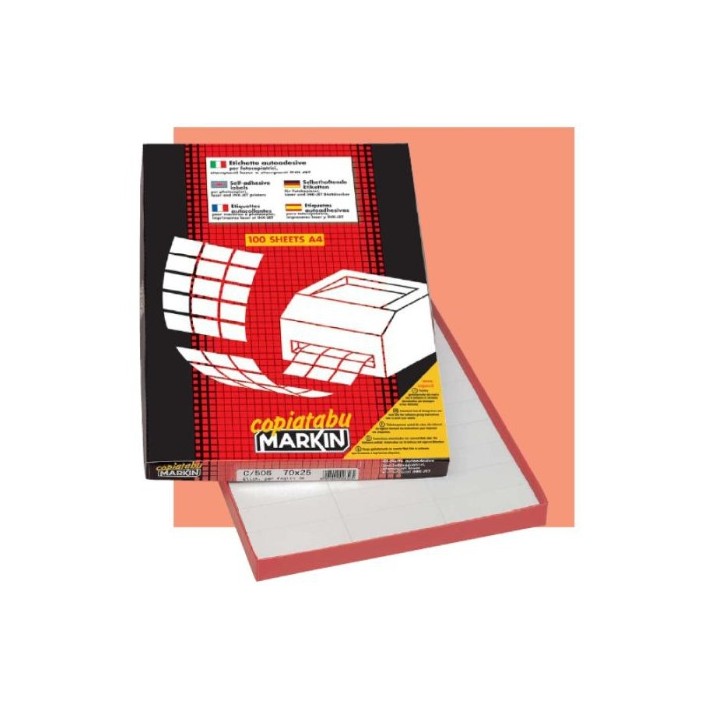 Markin 210A420 etichetta autoadesiva Bianco 1200 pz