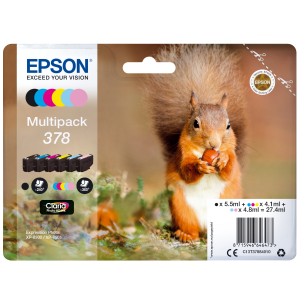 Epson Squirrel Multipack 6 colori Claria Photo HD Scoiattolo 378