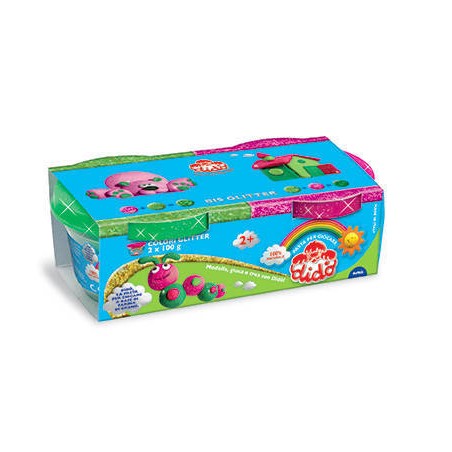 F.I.L.A. 396702 composto per ceramica e modellazione Pasta modellabile Verde, Magenta