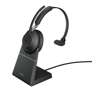 Jabra Evolve2 65 Auricolare Wireless A Padiglione Ufficio USB tipo A Bluetooth Base di ricarica Nero