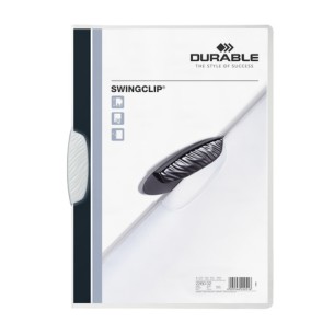 Durable Swingclip cartellina con fermafoglio Polipropilene (PP) Bianco