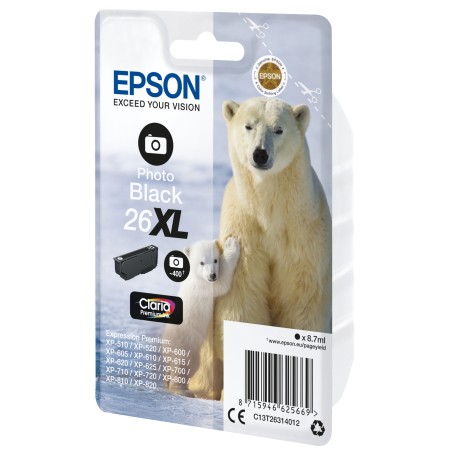 Epson Polar bear Inchiostro nero fotografico singolo Claria Premium Orso bianco 26XL