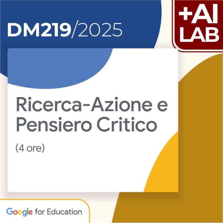 Ricerca-Azione e Pensiero Critico 4h Lab in presenza
