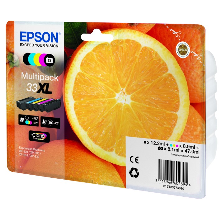 Epson Oranges Multipack 5 colori Claria Premium Arance 33XL